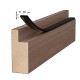 BLACK ADHESIVE DRAUGHT EXCLUDER 20x5 10m DRAUGHT EXCLUDERS - RUBBER SEALS